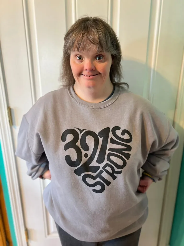 321 STRONG crew - STONE GRAY/ BLACK