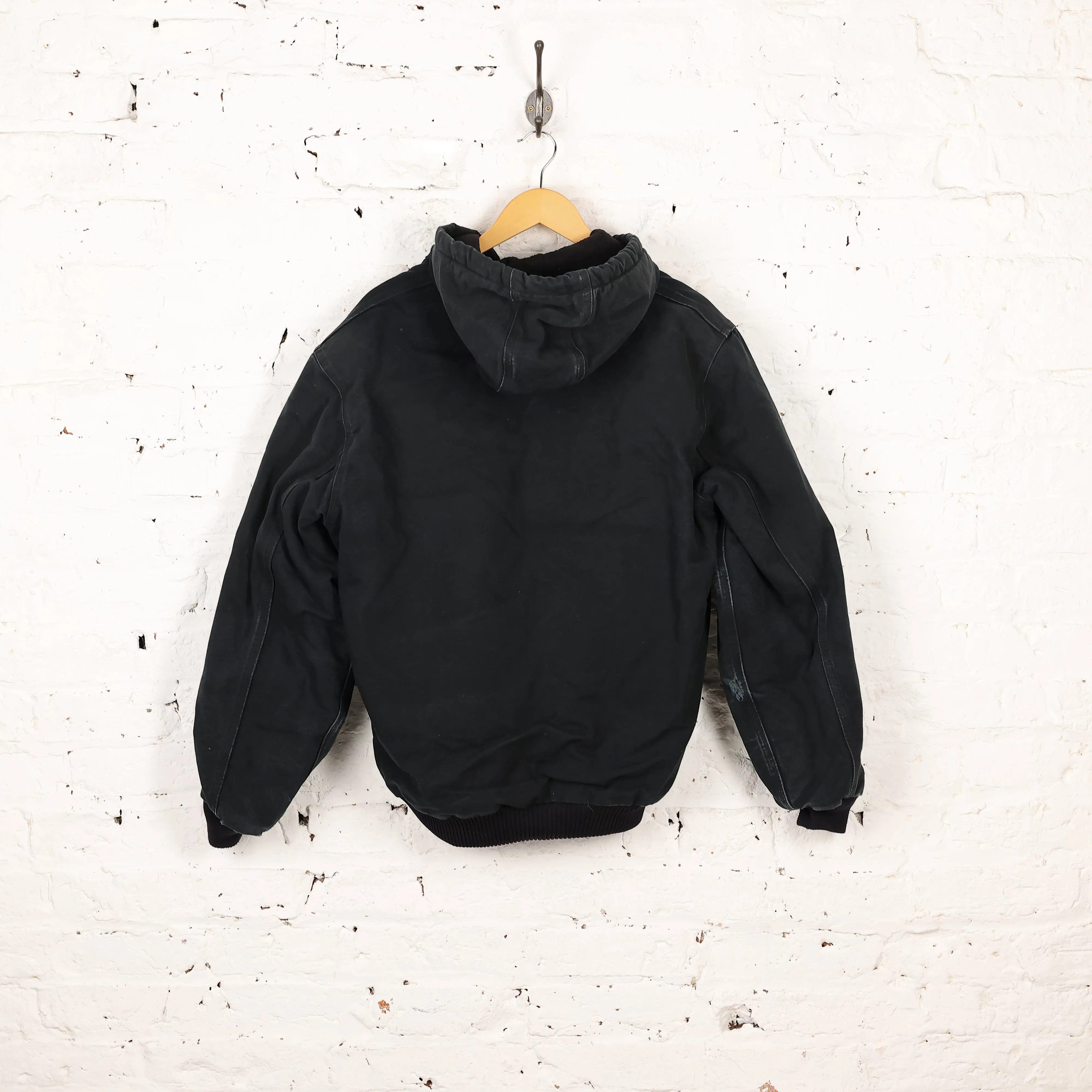 Carhartt Hooded Work Jacket - Black - M