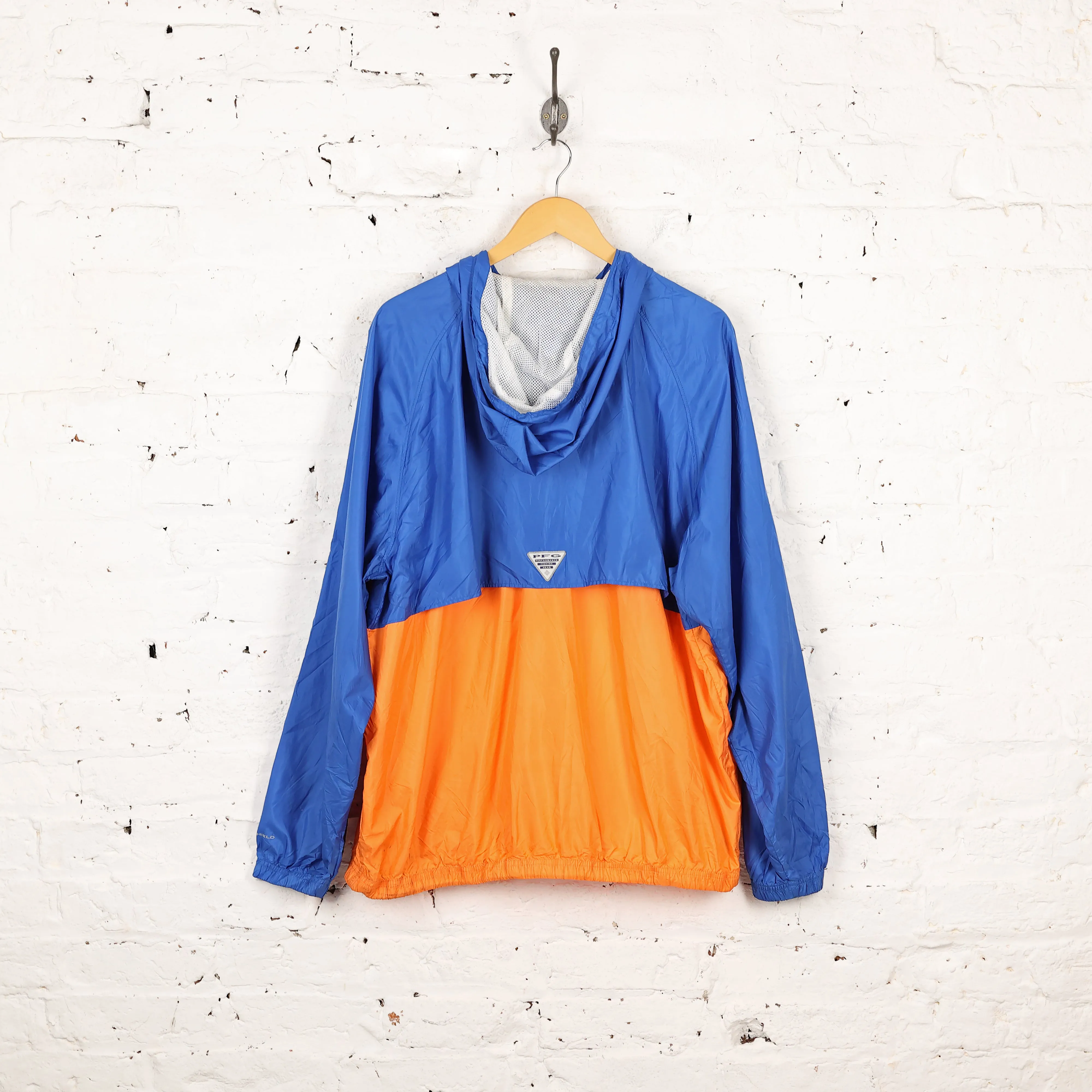 Columbia PFG Rain Jacket - Blue/Orange - XL