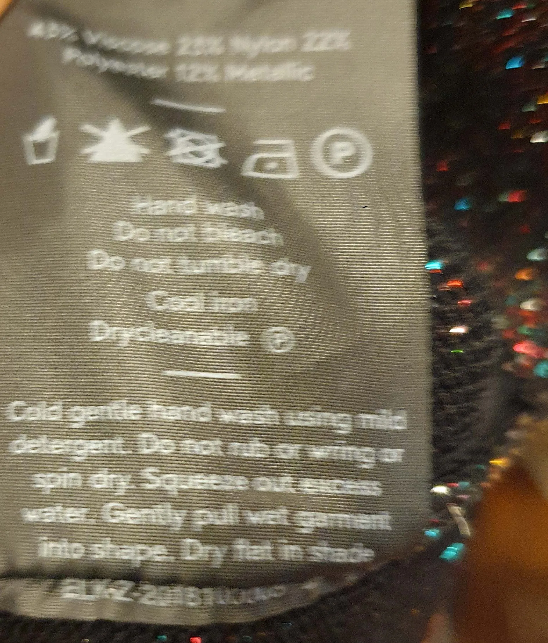 Elk black metallic speckled jumper size 14
