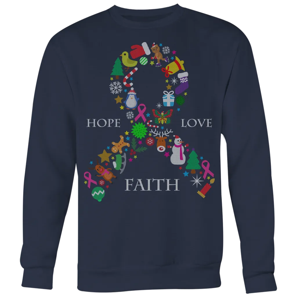 Hope Love & Faith Ugly Christmas Shirts and Sweaters